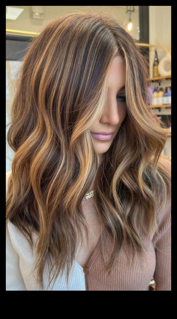 Brunette Balayage Bliss: Stăpânirea artei luminilor sărutate de soare