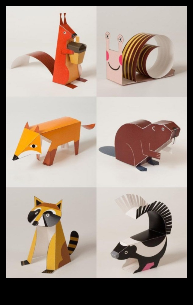 Creaturi ciudate Papercraft: Crearea de personaje imaginative